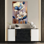 Floral 432 Canvas Art 60 x 40 cm / Black