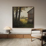 Landscape 432 Canvas Art 16" x 16" / 40 x 40 cm / Black