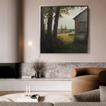 Landscape 432 Canvas Art 60 x 60 cm / Black