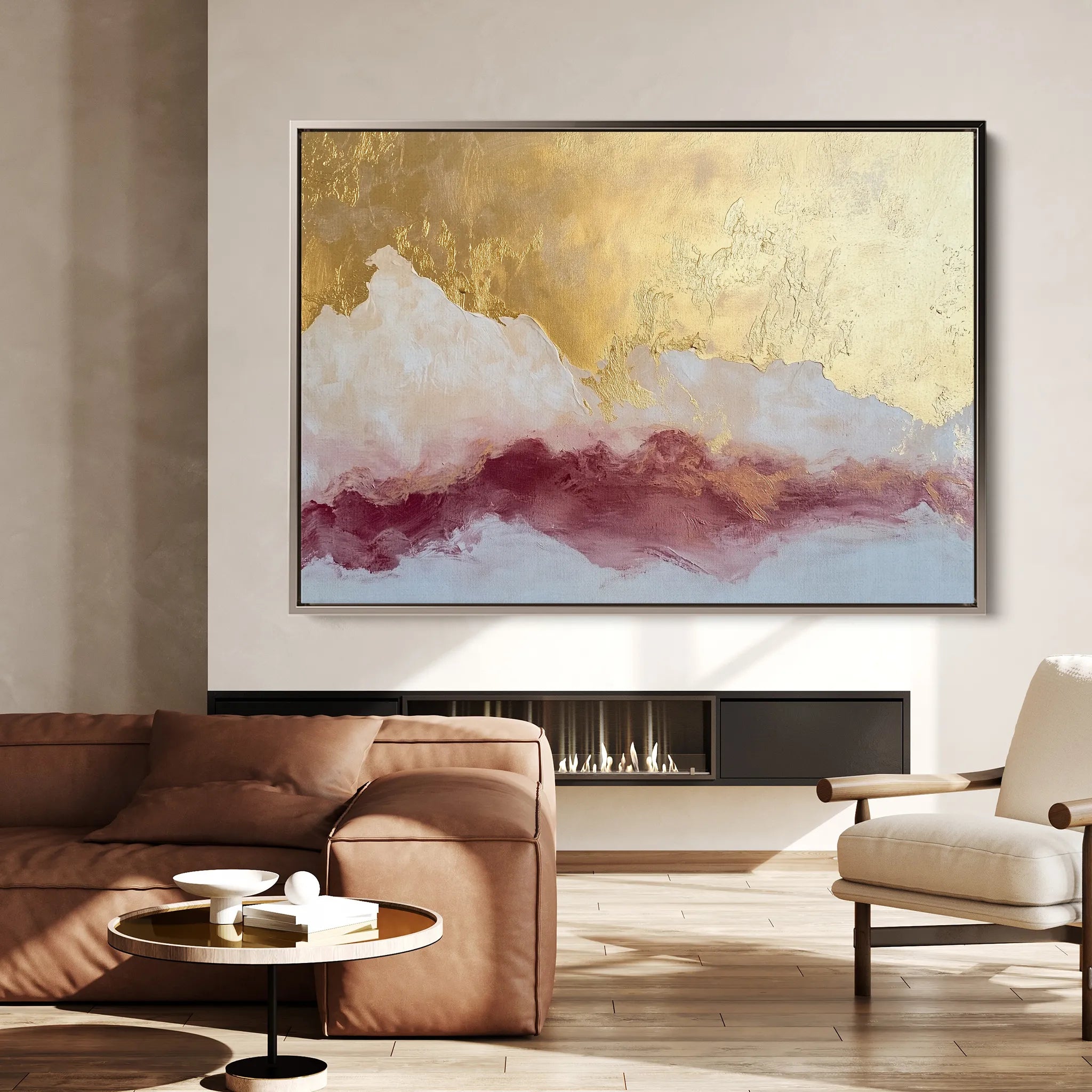 Abstract 433 Canvas Art 18" x 24" / 45 x 60 cm / Black