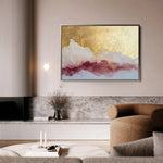 Abstract 433 Canvas Art 18" x 24" / 45 x 60 cm / Black