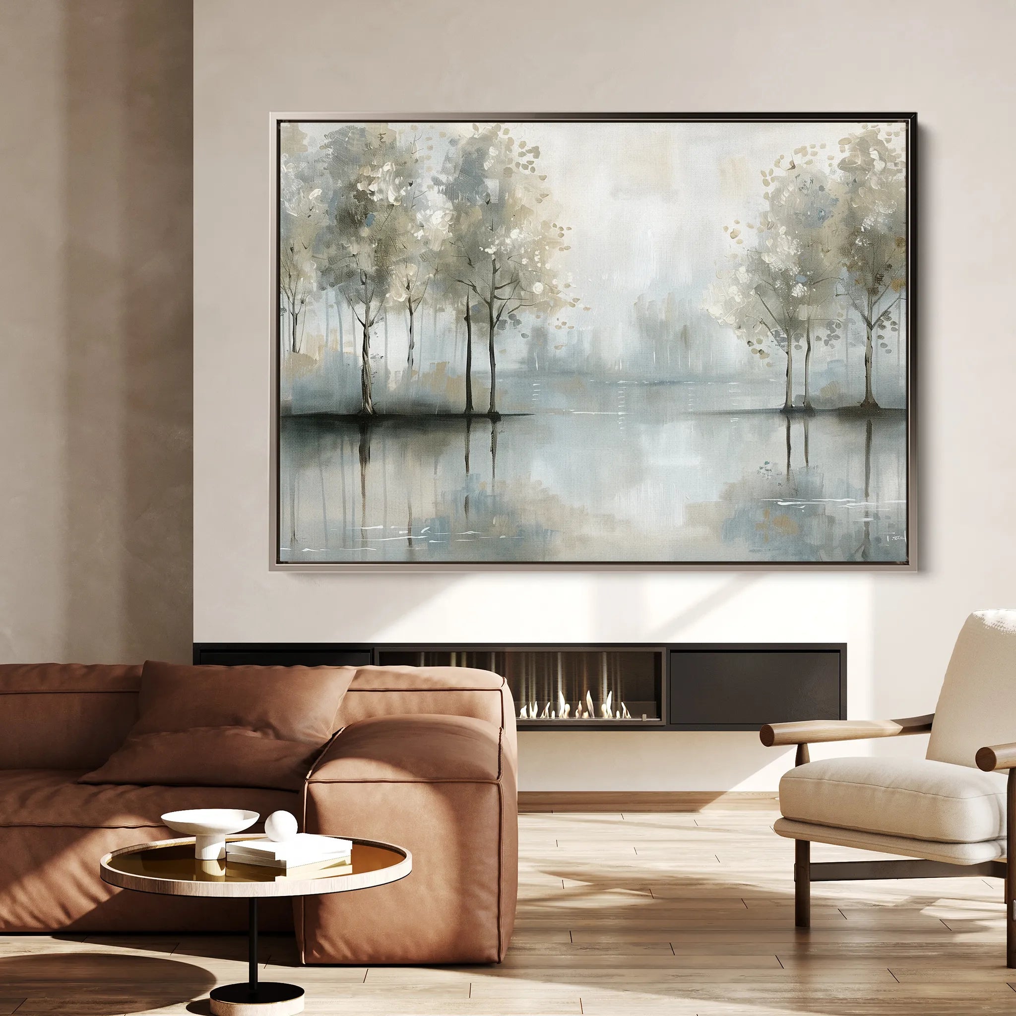 Floral 433 Canvas Art 18" x 24" / 45 x 60 cm / Black