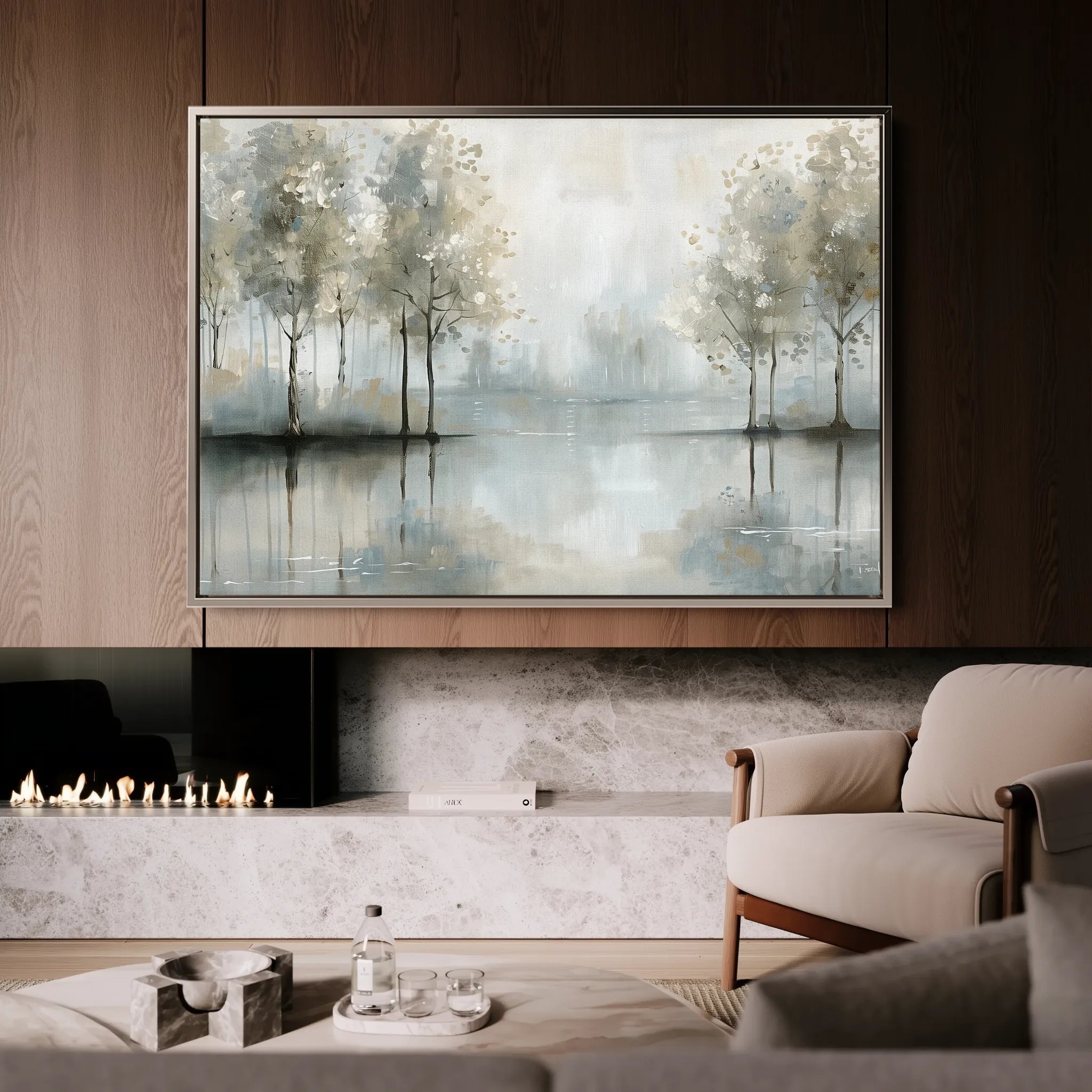 Floral 433 Canvas Art 18" x 24" / 45 x 60 cm / Black