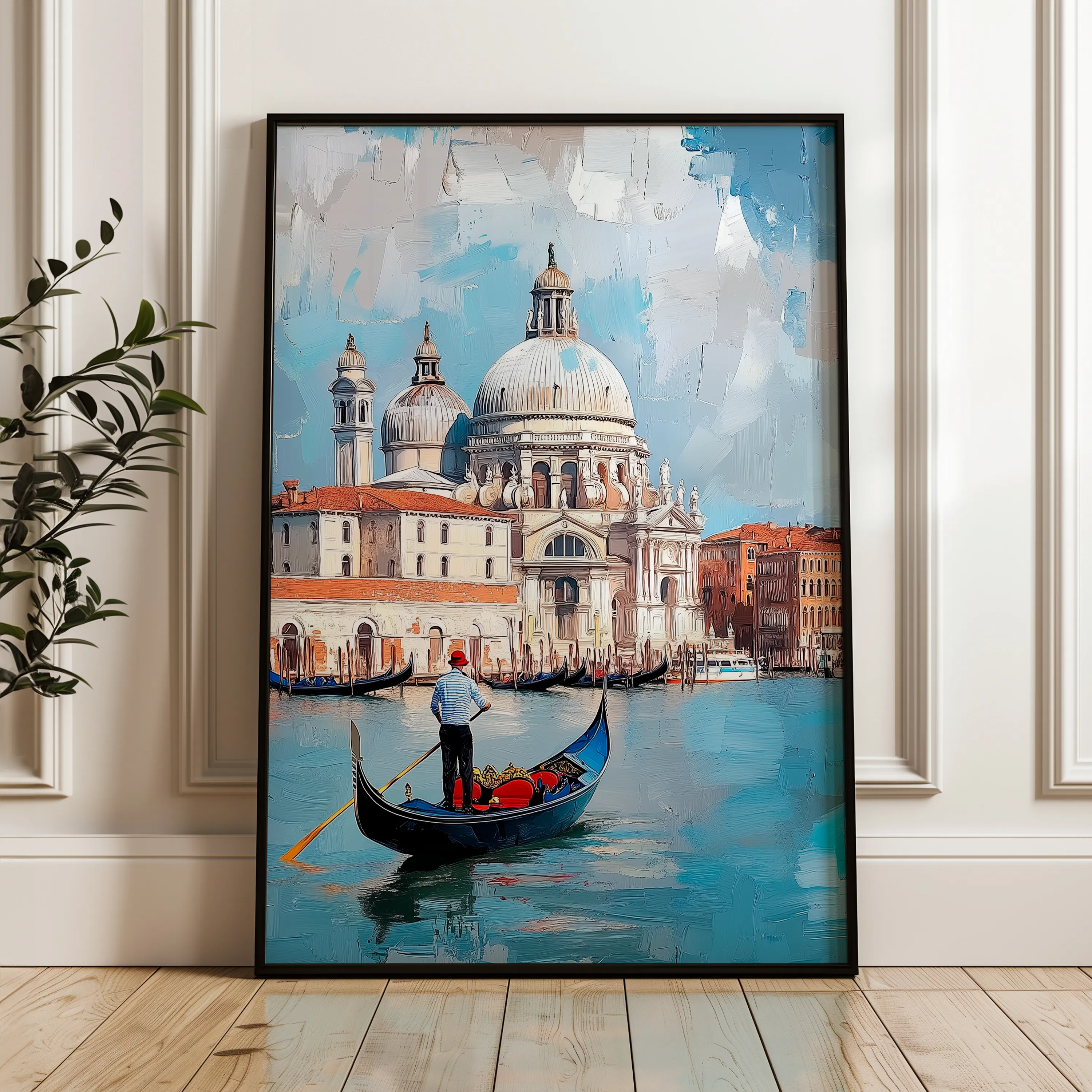 Landscape 433 Canvas Art 18" x 24" / 45 x 60 cm / Black
