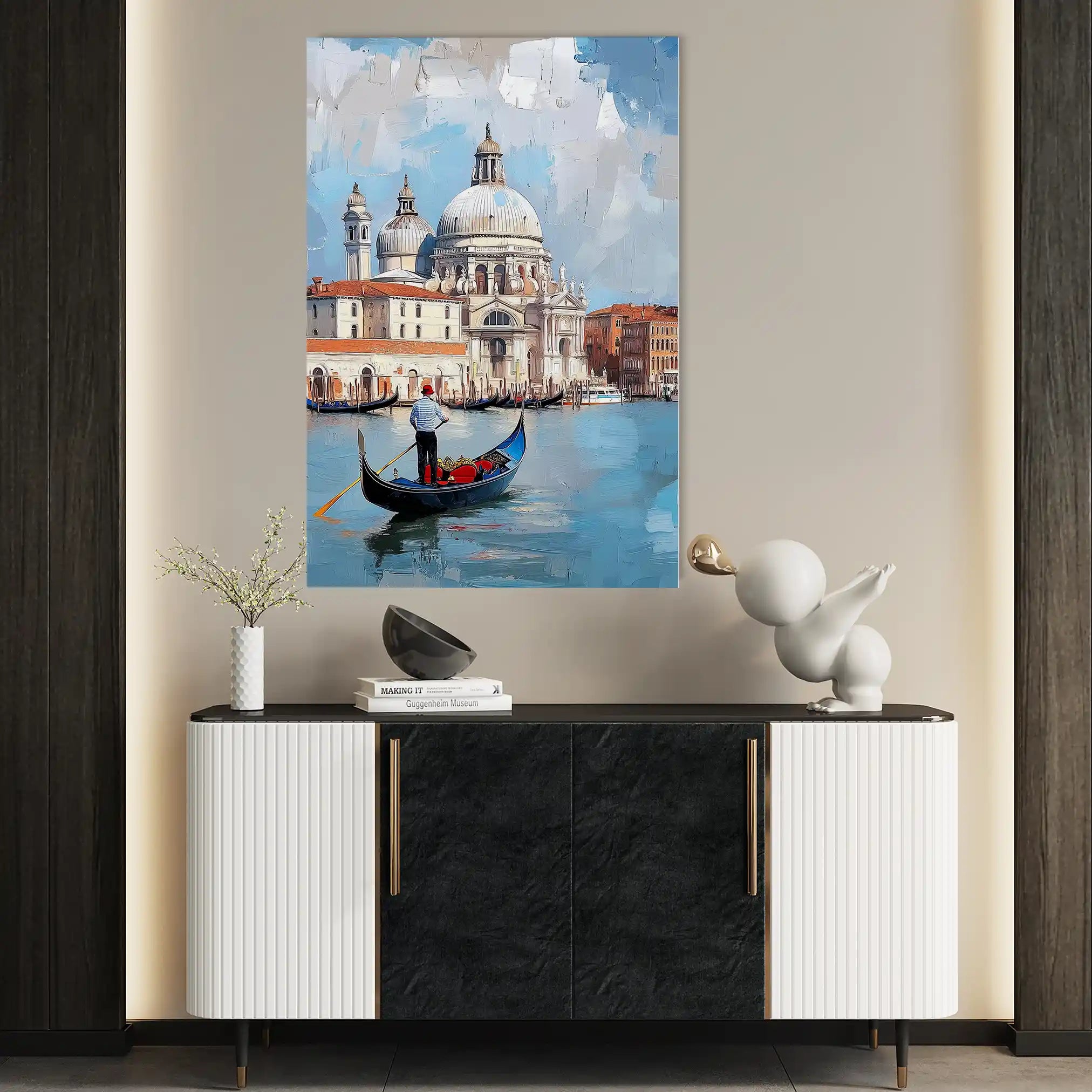 Landscape 433 Canvas Art 60 x 40 cm / Black