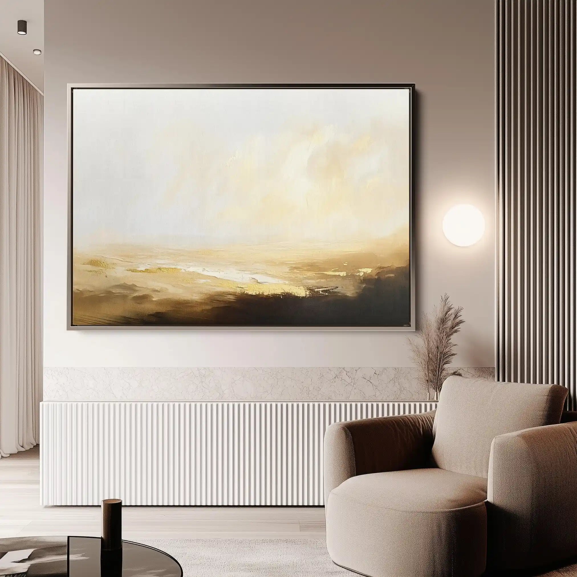 Abstract 434 Canvas Art 18" x 24" / 45 x 60 cm / Black
