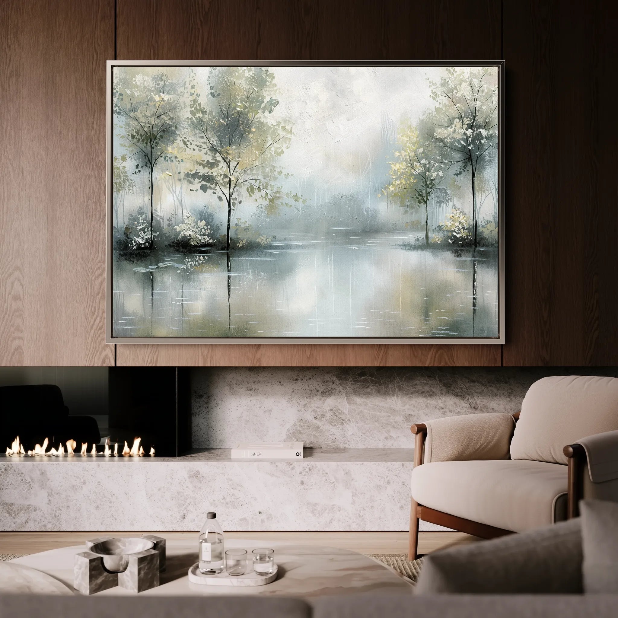 Floral 434 Canvas Art 18" x 24" / 45 x 60 cm / Black