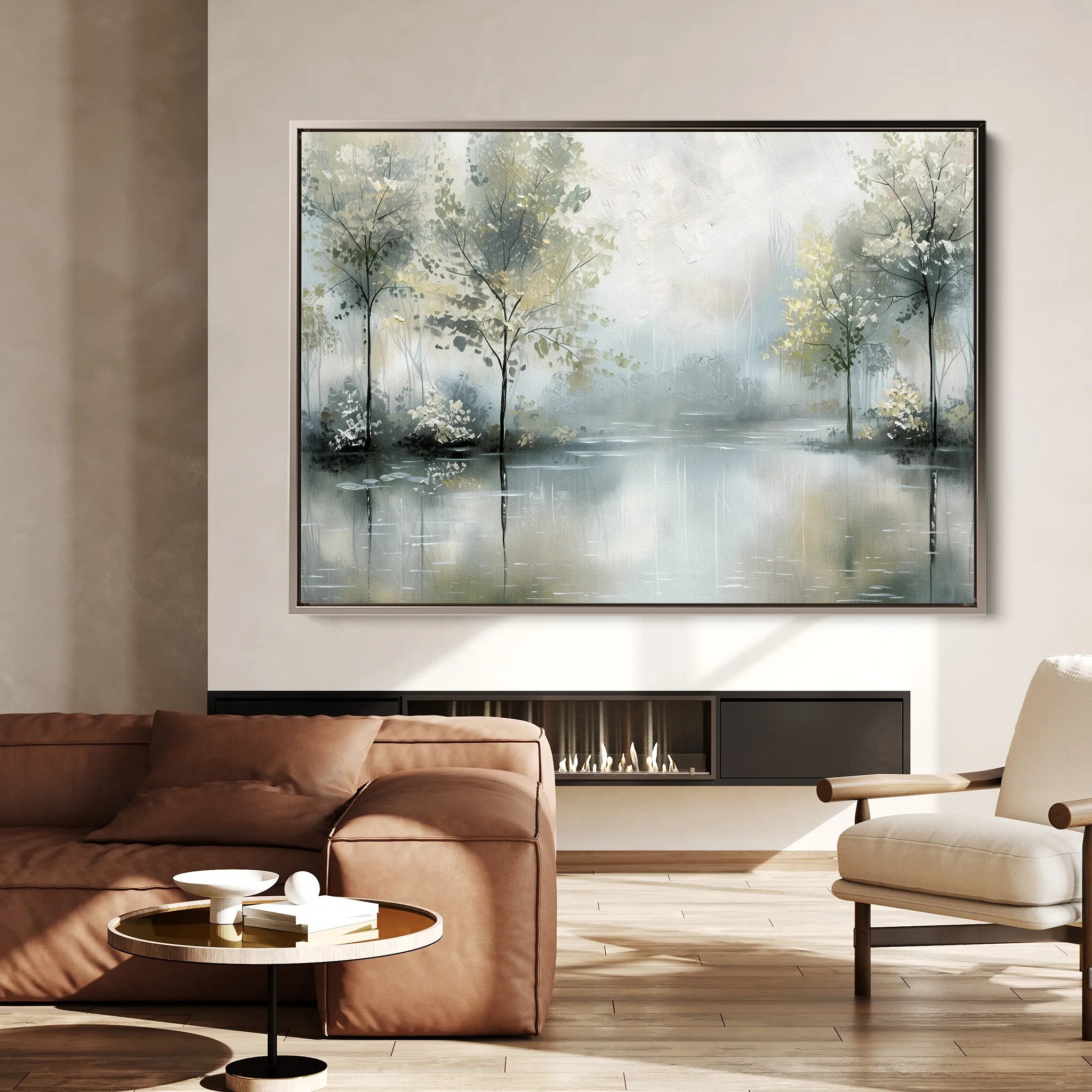 Floral 434 Canvas Art 18" x 24" / 45 x 60 cm / Black