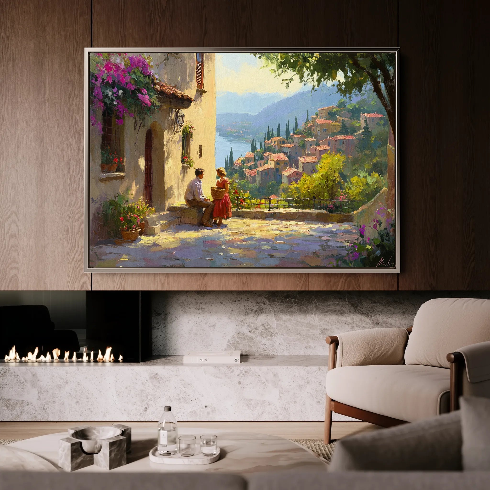 Landscape 434 Canvas Art 18" x 24" / 45 x 60 cm / Black