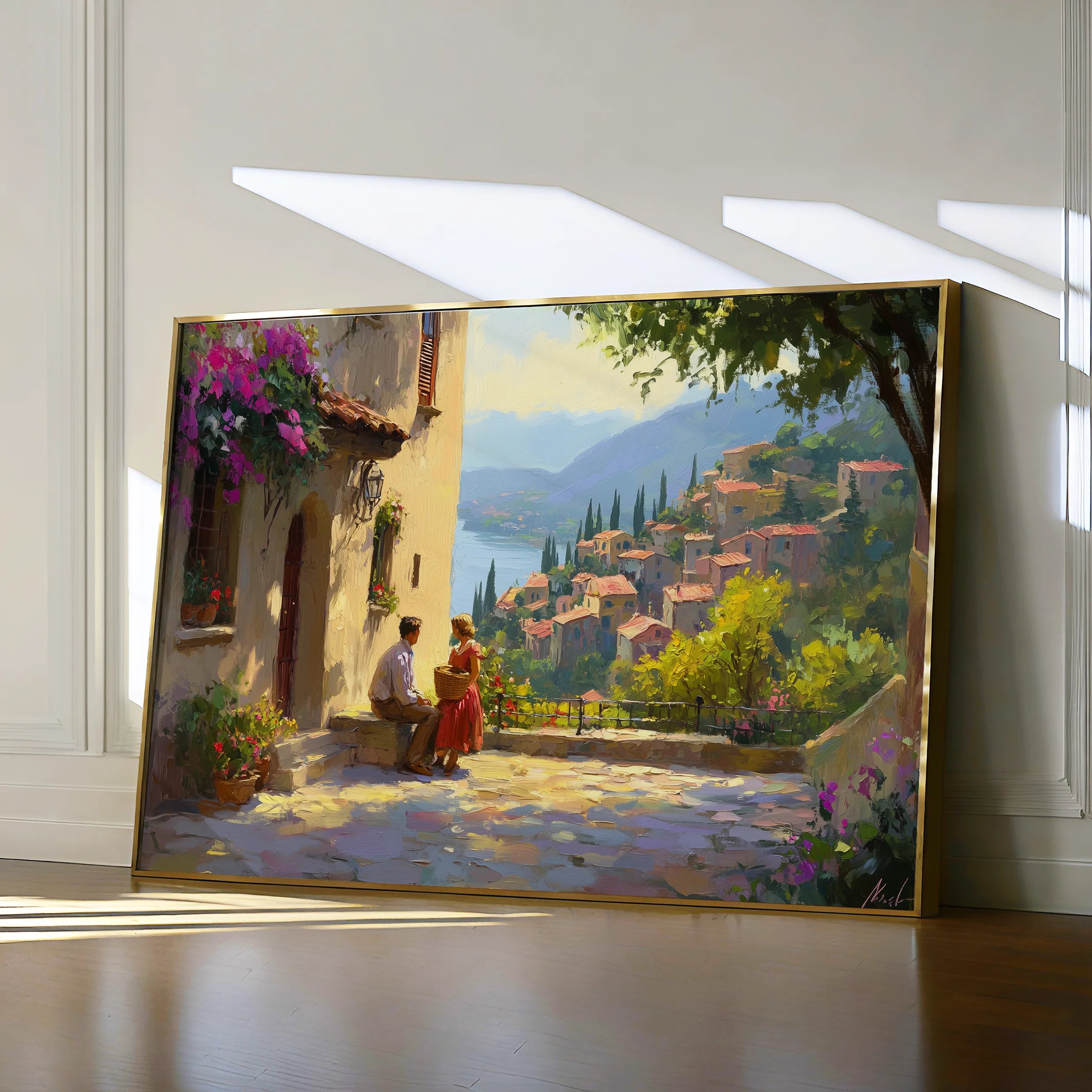 Landscape 434 Canvas Art 18" x 24" / 45 x 60 cm / Black