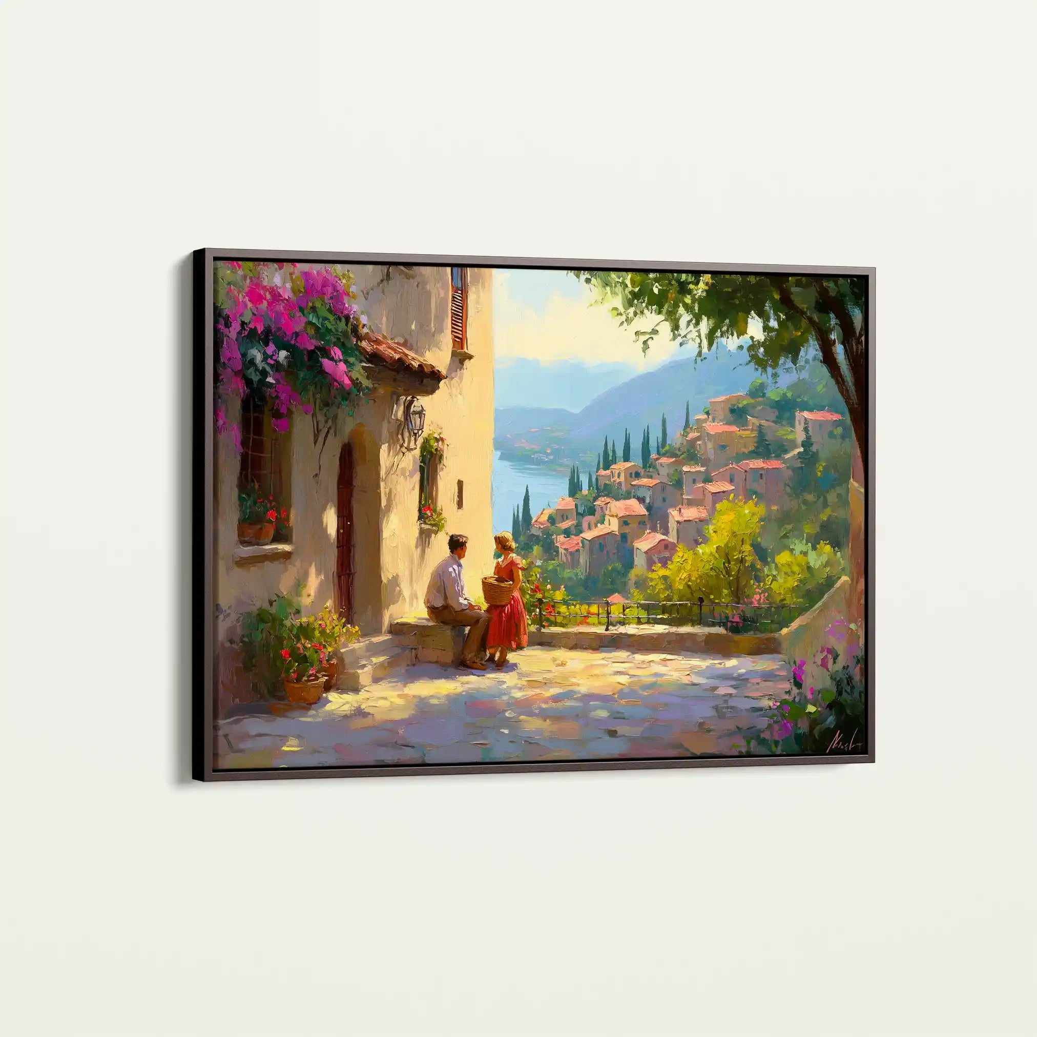 Landscape 434 Canvas Art 60 x 40 cm / Black