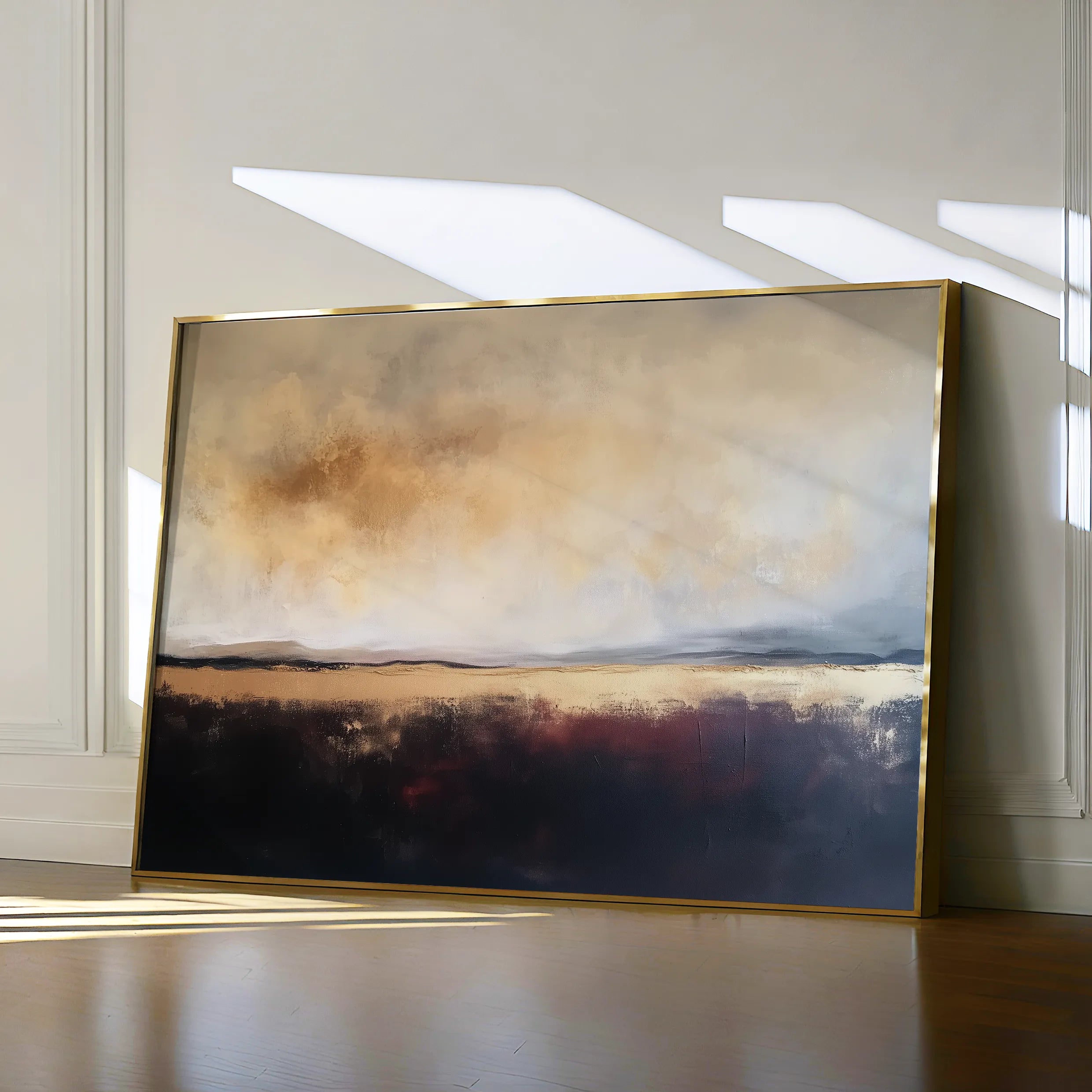 Abstract 435 Canvas Art 18" x 24" / 45 x 60 cm / Black