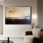 Abstract 435 Canvas Art 18" x 24" / 45 x 60 cm / Black