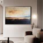 Abstract 435 Canvas Art 60 x 40 cm / Black