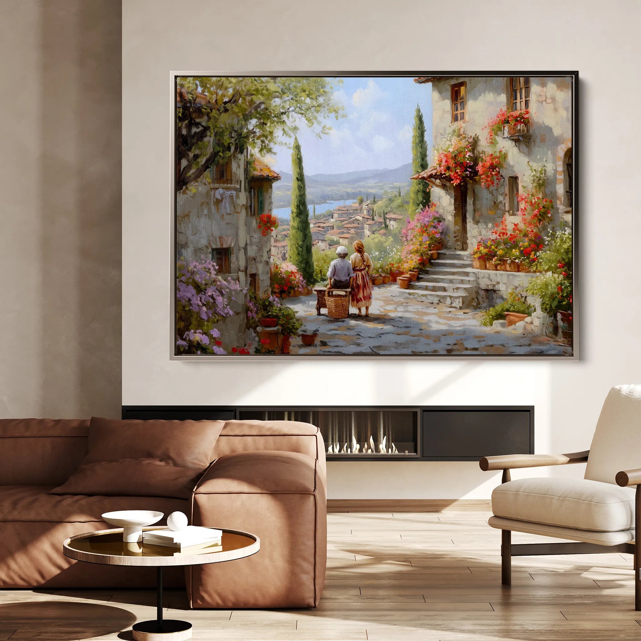 Landscape 435 Canvas Art 18" x 24" / 45 x 60 cm / Black