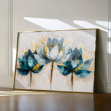 Floral 436 Canvas Art 18" x 24" / 45 x 60 cm / Black