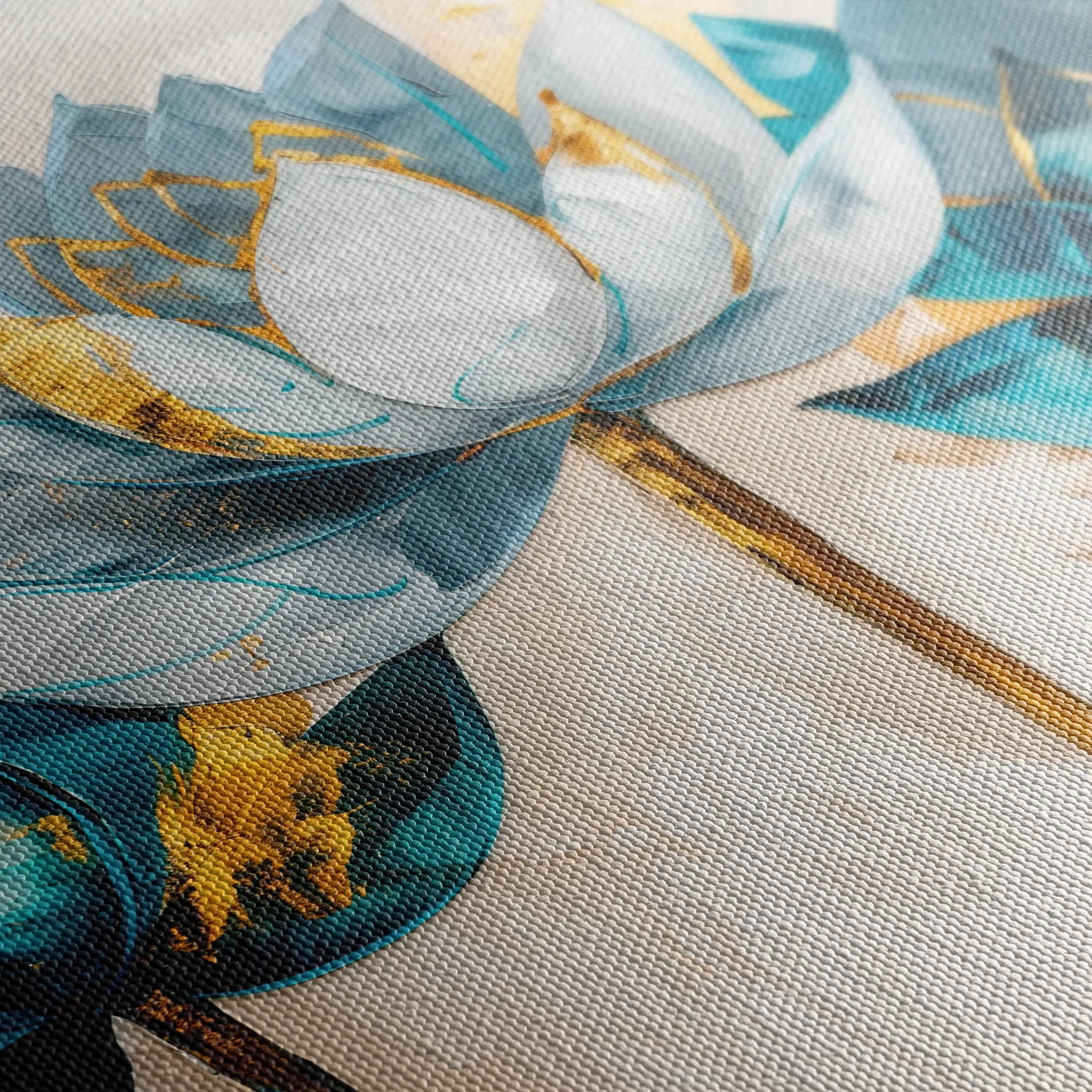 Floral 436 Canvas Art 18" x 24" / 45 x 60 cm / Black