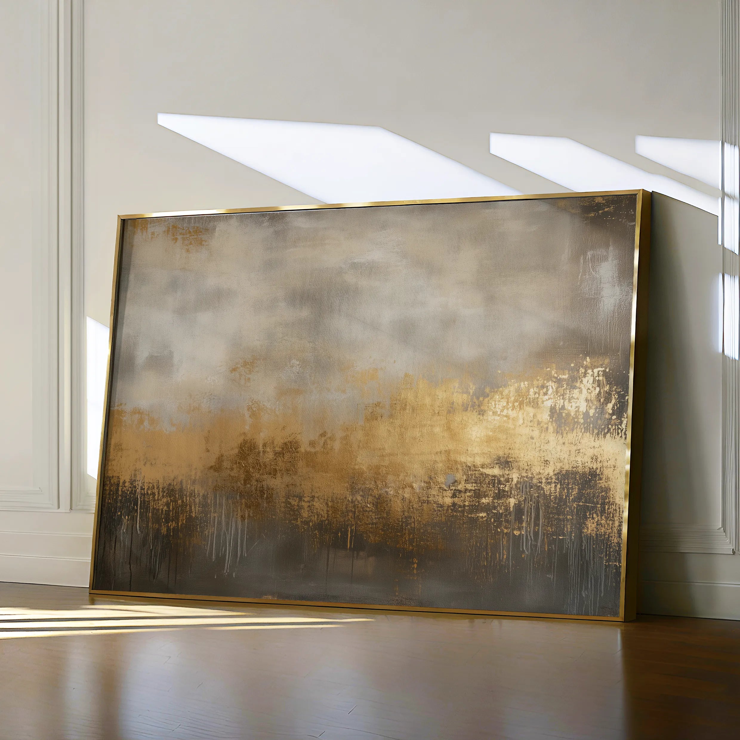 Abstract 437 Canvas Art 18" x 24" / 45 x 60 cm / Black