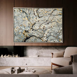Floral 437 Canvas Art 18" x 24" / 45 x 60 cm / Black