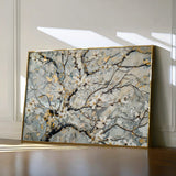 Floral 437 Canvas Art 18" x 24" / 45 x 60 cm / Black