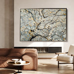 Floral 437 Canvas Art 18" x 24" / 45 x 60 cm / Black