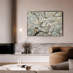 Floral 437 Canvas Art 18" x 24" / 45 x 60 cm / Black