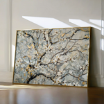 Floral 437 Canvas Art 60 x 40 cm / Black