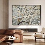 Floral 437 Canvas Art 60 x 40 cm / Black