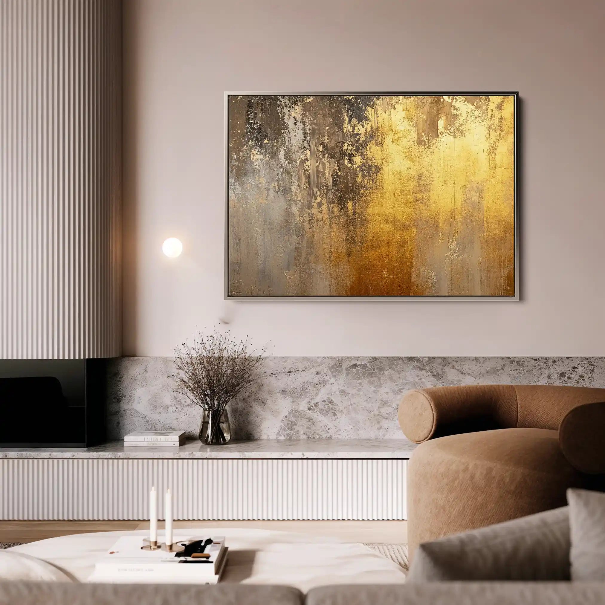 Abstract 438 Canvas Art 60 x 40 cm / Black