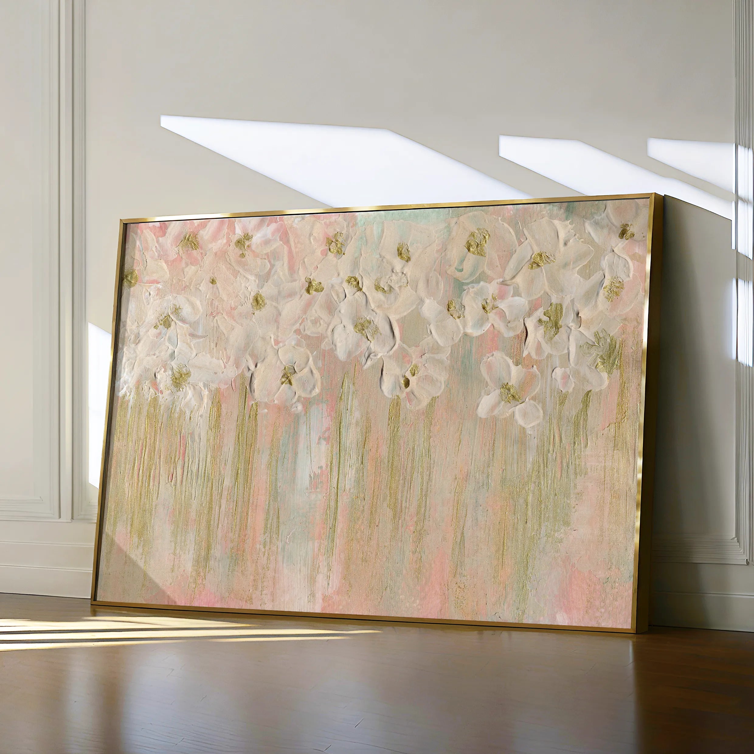 Floral 439 Canvas Art 18" x 24" / 45 x 60 cm / Black