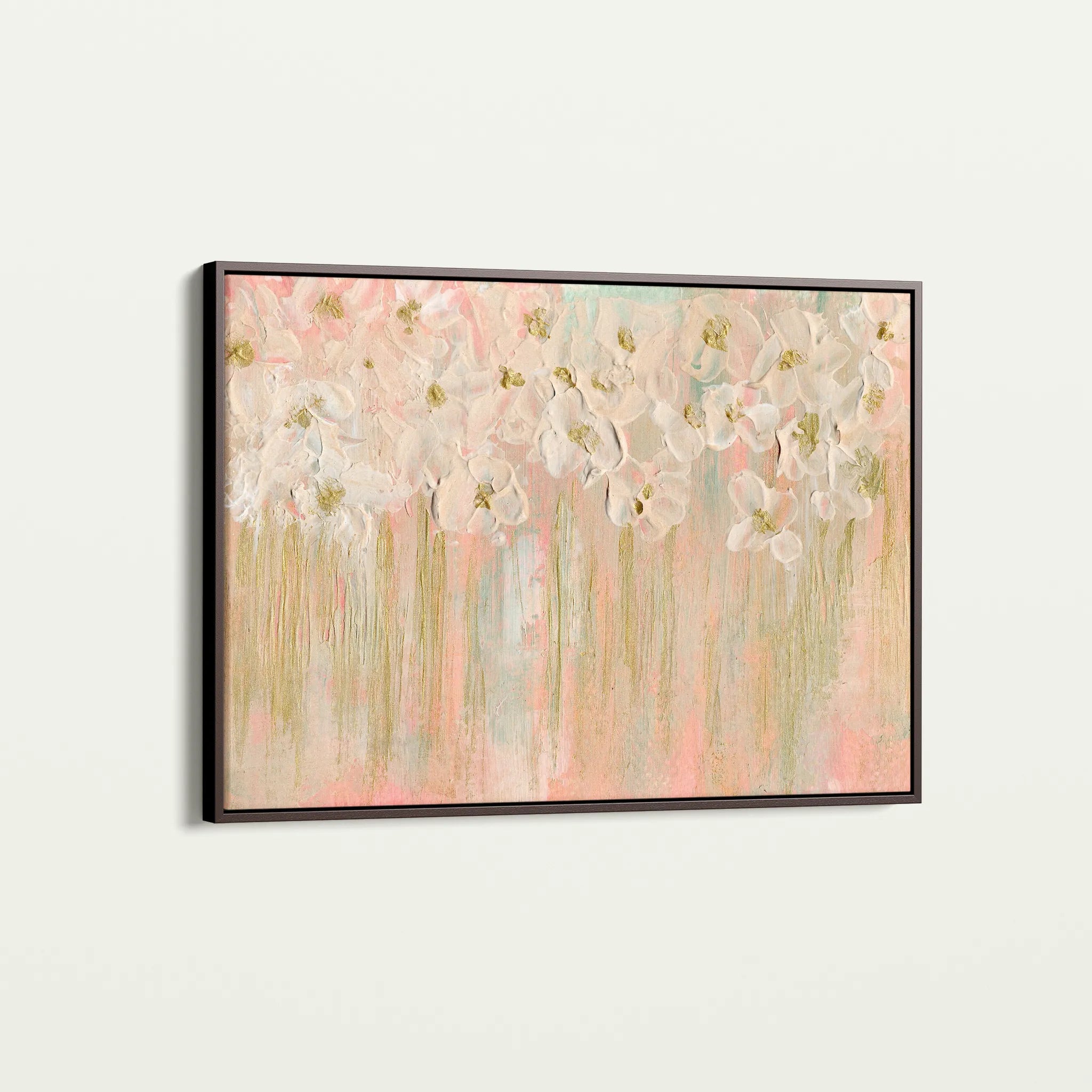 Floral 439 Canvas Art 18" x 24" / 45 x 60 cm / Black
