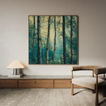 Landscape 439 Canvas Art 16" x 16" / 40 x 40 cm / Black