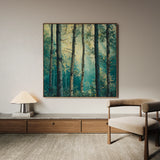 Landscape 439 Canvas Art 16" x 16" / 40 x 40 cm / Black