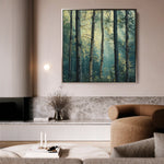 Landscape 439 Canvas Art 16" x 16" / 40 x 40 cm / Black