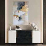 Abstract 440 Canvas Art 18" x 24" / 45 x 60 cm / Black