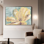 Floral 440 Canvas Art 18" x 24" / 45 x 60 cm / Black