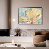 Floral 440 Canvas Art 18" x 24" / 45 x 60 cm / Black