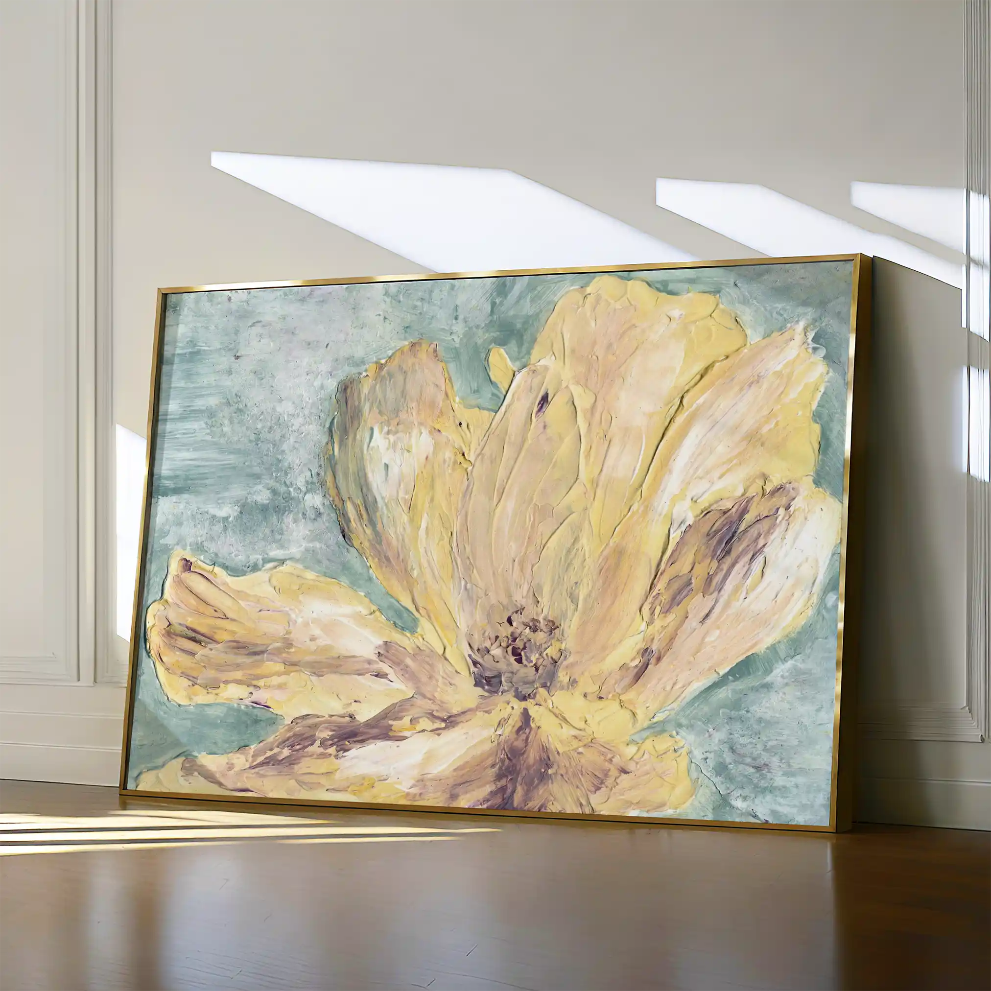 Floral 440 Canvas Art 60 x 40 cm / Black