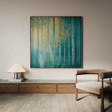 Landscape 440 Canvas Art 16" x 16" / 40 x 40 cm / Black