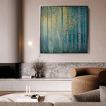 Landscape 440 Canvas Art 16" x 16" / 40 x 40 cm / Black
