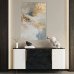 Abstract 441 Canvas Art 18" x 24" / 45 x 60 cm / Black