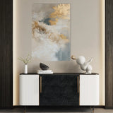 Abstract 441 Canvas Art 18" x 24" / 45 x 60 cm / Black