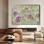 Floral 441 Canvas Art 18" x 24" / 45 x 60 cm / Black
