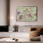 Floral 441 Canvas Art 18" x 24" / 45 x 60 cm / Black