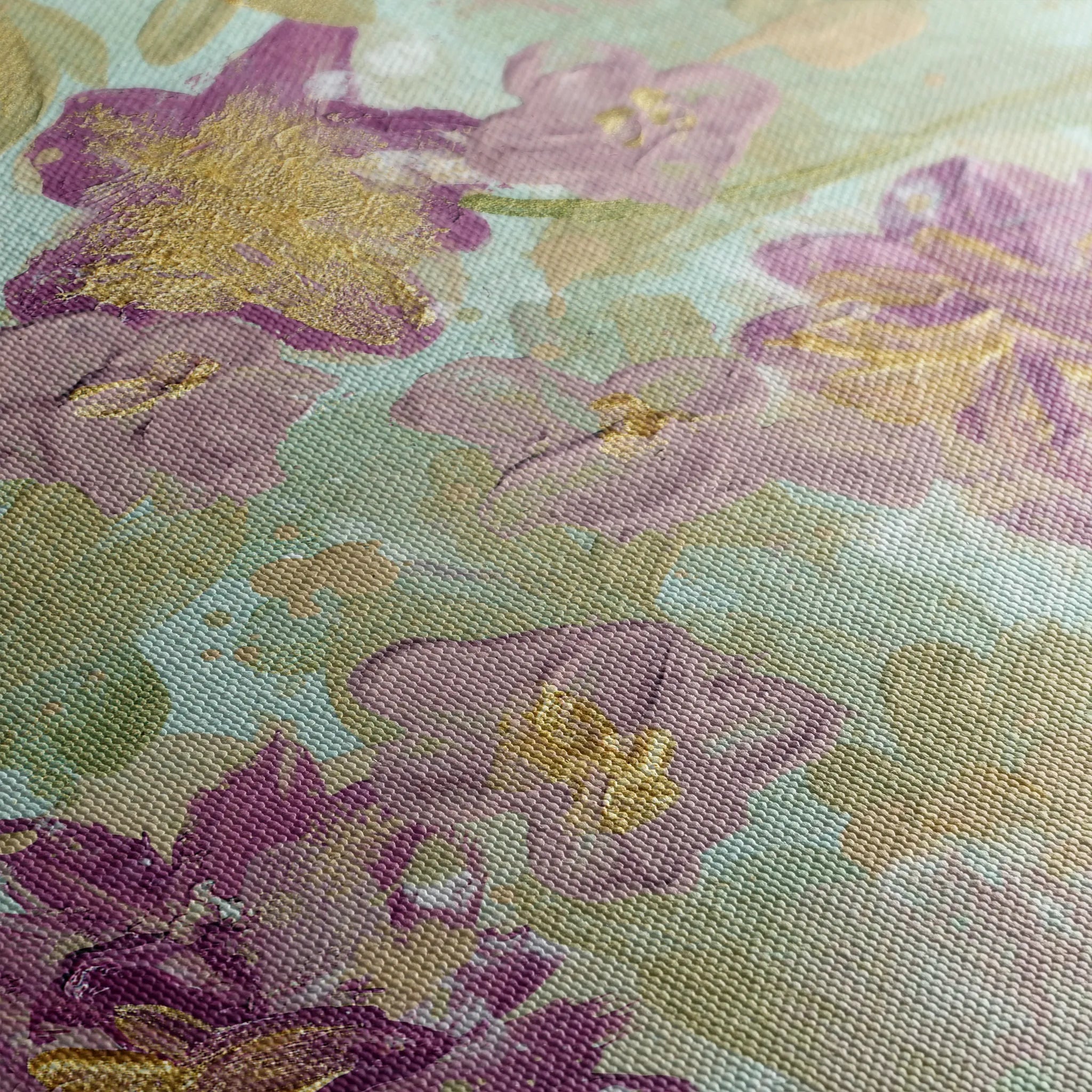 Floral 441 Canvas Art 18" x 24" / 45 x 60 cm / Black