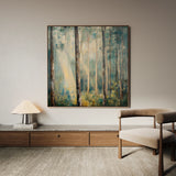 Landscape 441 Canvas Art 16" x 16" / 40 x 40 cm / Black