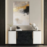 Abstract 442 Canvas Art 18" x 24" / 45 x 60 cm / Black