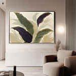 Floral 442 Canvas Art 18" x 24" / 45 x 60 cm / Black