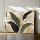 Floral 442 Canvas Art 18" x 24" / 45 x 60 cm / Black