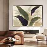 Floral 442 Canvas Art 18" x 24" / 45 x 60 cm / Black